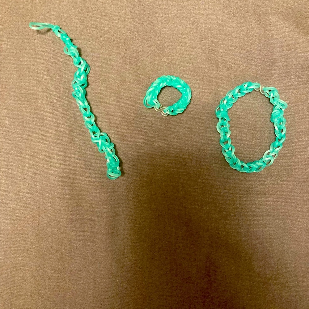 Two loom jewelry pieces